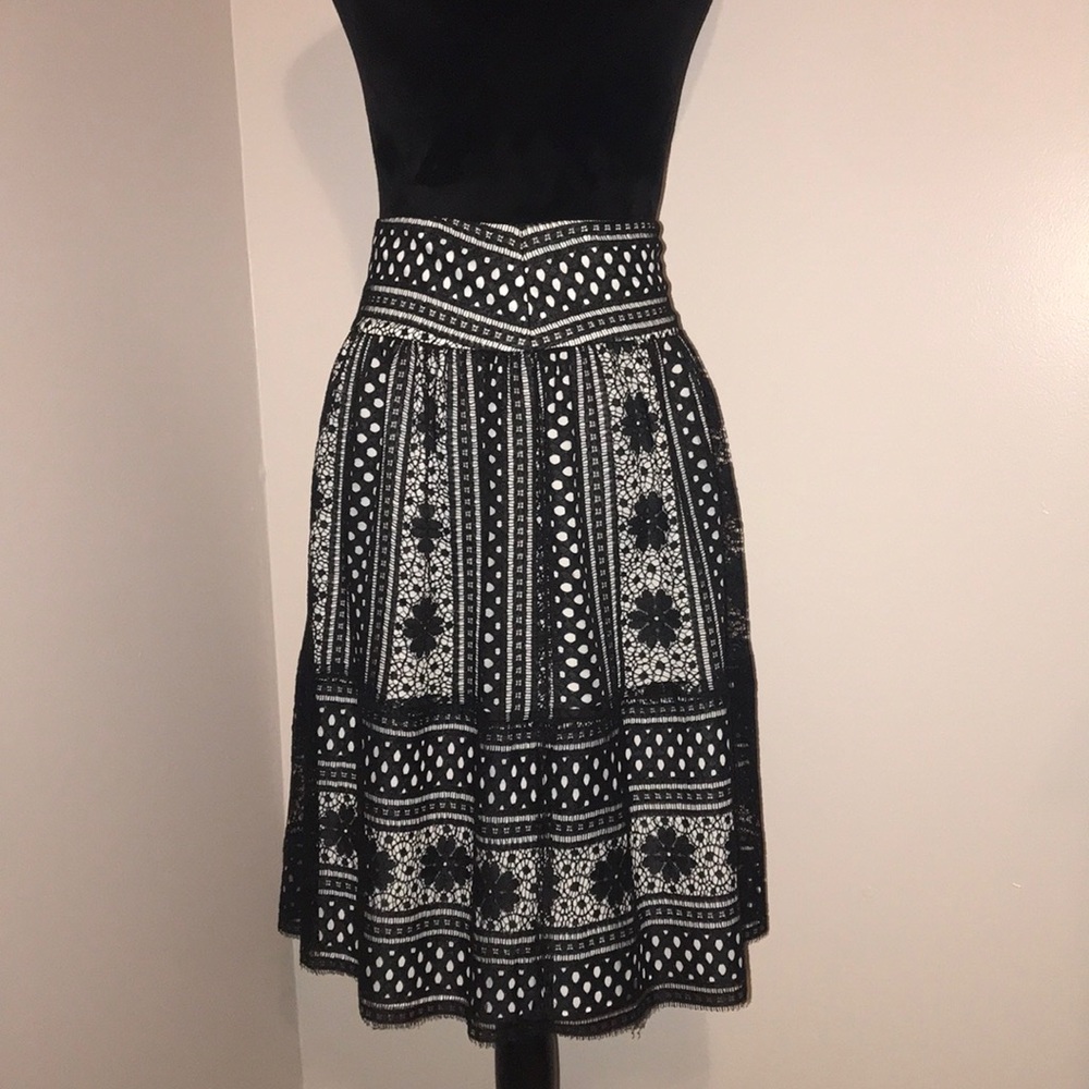 Magaschoni 🎁 Embroidered Skirt with White Lining!